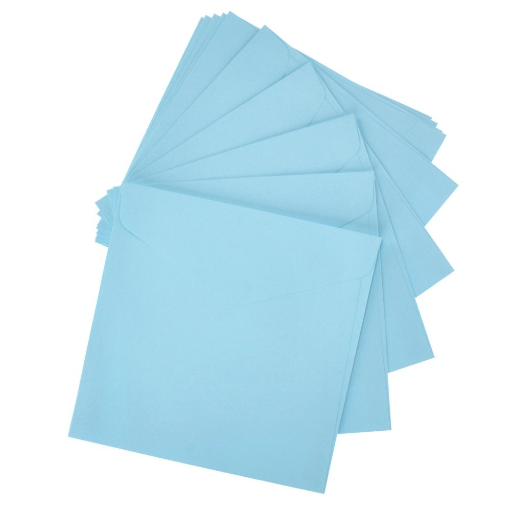 ENVELOPE 160X160 UNGLUE SATIN BLUE PACK OF 10 PCS. PAPER GALLERY 280327 ARGO